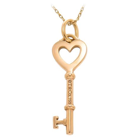 tiffany gold key necklace replica|tiffany and co key necklace.